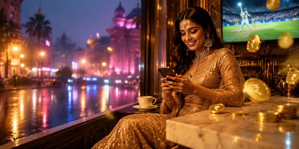 Mumbai lottery ticket with festive colorful lehenga